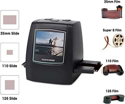 DIGITNOW Film & Slide Scanner USB 7200dpi 24bpp CMOS 3.41"D x 3.43"W x 4.04"H