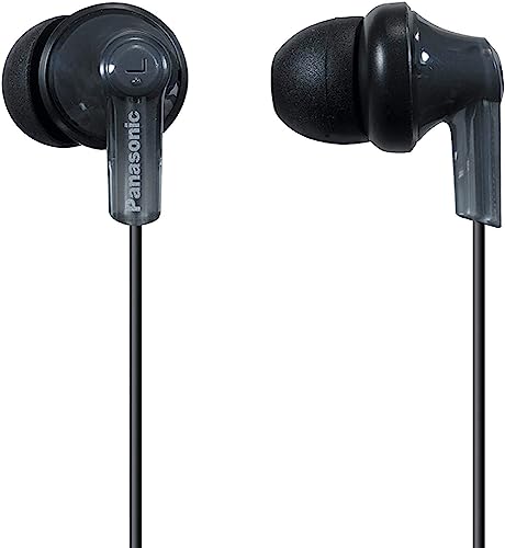 Panasonic RP-HJE120-K Wired Earbud Headphones, 3.5mm Jack