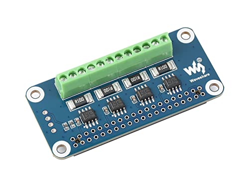 Waveshare 4-ch Current/Voltage/Power Monitor HAT for Raspberry Pi I2C Interface