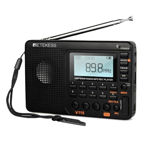 Retekess V115 Digital Radio FAUF9205A AM FM SW Receiver LCD