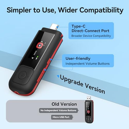 AGPTEK 0.96 Inches A55PL MP3 Player 64GB Storage LED Display FM Radio