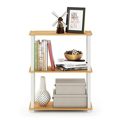 Furinno 3-Tier 18025BE/WH Floor Mount Shelving Unit