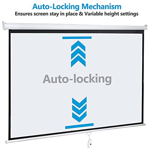 SUPER DEAL 100 inch SD0514 Manual Projection Screen 16:9 PVC Foldable