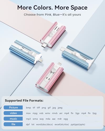 LESOGE 256GB LES2456 MFi Certified Lightning and USB Memory Stick