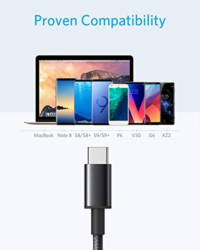 Anker 3 Feet USB A to USB C Cable Model A8172 Black