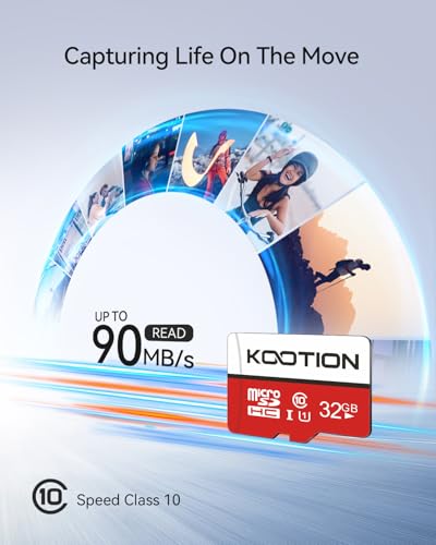 KOOTION 32GB Micro SDHC TF Memory Card UHS-I Class 10 TF-32G*2-KT906