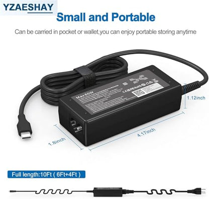YZAESHAY 45W DZ65200325 240V 3.33A USB Type-C Power Adapter