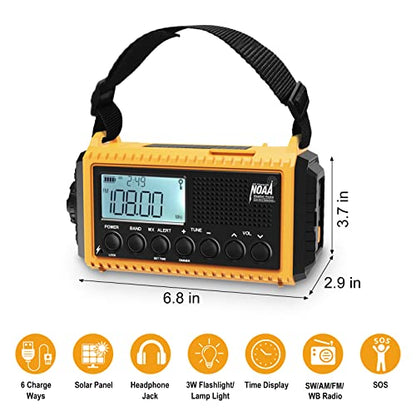 Raynic 5000mAh Emergency Radio CR1009Pro AM/FM/SW/NOAA