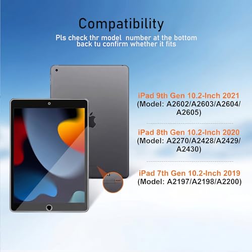FAYOUCZ 10.2 Inch iPad 9th 8th 7th Generation Screen Protector 9H Hardness HD Clear