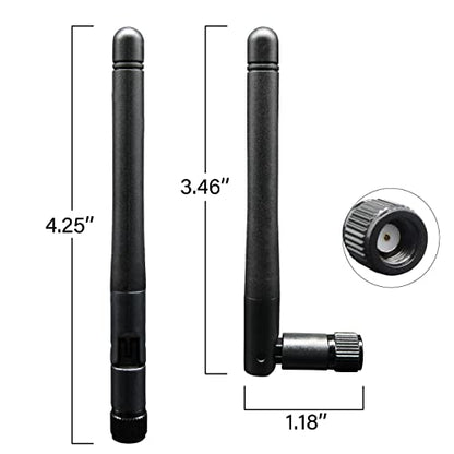 Rydocyee Dual Band WiFi Antenna 2400-2500MHz, 5150-5850MHz 3dBi 2 Pack