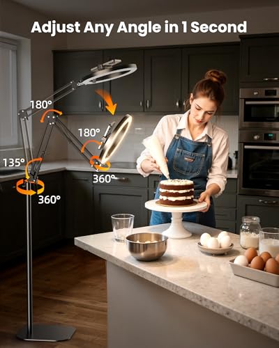 Evershop 10 inch 621A 1800 Lumens Overhead Phone Tripod Light