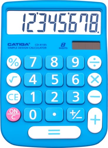 CATIGA 5.5" x 4" CD-8185 LCD Solar Powered Business Calculator