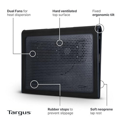 Targus 17" AWE55US Laptop Cooling Pad Dual Fan USB-A