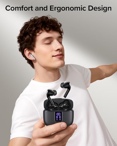 TAGRY X08 Bluetooth Wireless Earbuds IPX5 Waterproof Touch Control 60H Playback