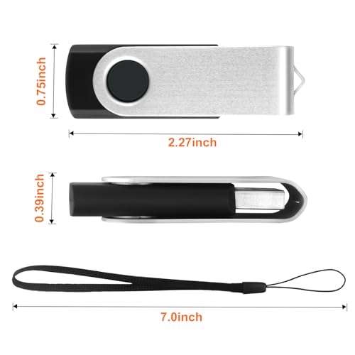 MECHEER 8GB USB2.0 Flash Drive 10-Pack 8G-10P-H