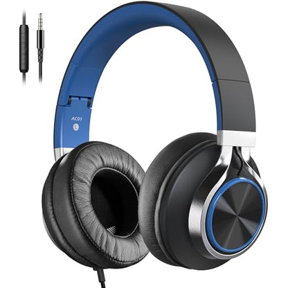 COOSII AC01 3.5mm Wired Over-Ear Headphones with Microphone