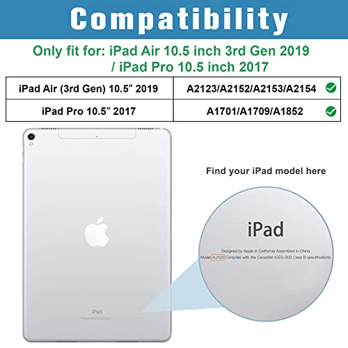 ProCase 10.5" iPad Air 3rd Gen/Air 2019/Pro 2017 Flip Case, Blue, PC-08360433