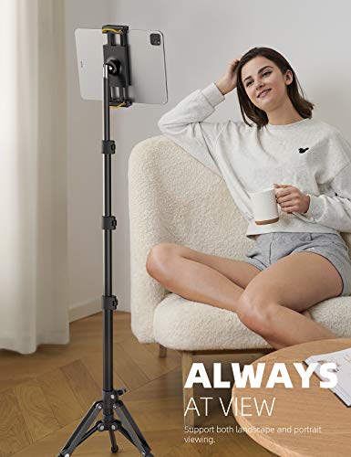 Lamicall 64.9" FT02 Adjustable Tripod Tablet Stand - Height Adjustable, Compatible with 4.7-13" Devices