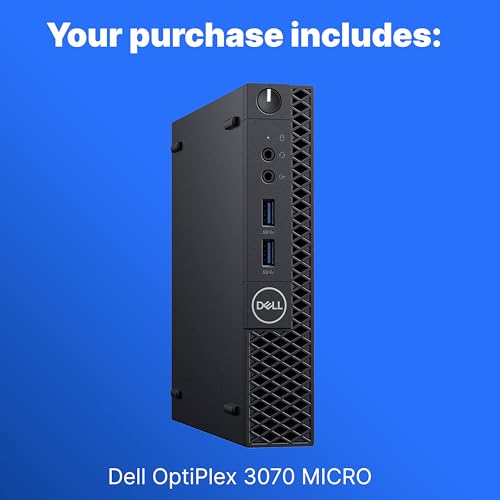 Dell 12.1 x 13.3 x 4 inches Optiplex 3070 Micro | 3840 x 2160 | Mini PC | Windows 11 Pro