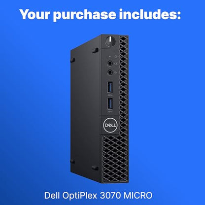Dell 12.1 x 13.3 x 4 inches Optiplex 3070 Micro | 3840 x 2160 | Mini PC | Windows 11 Pro