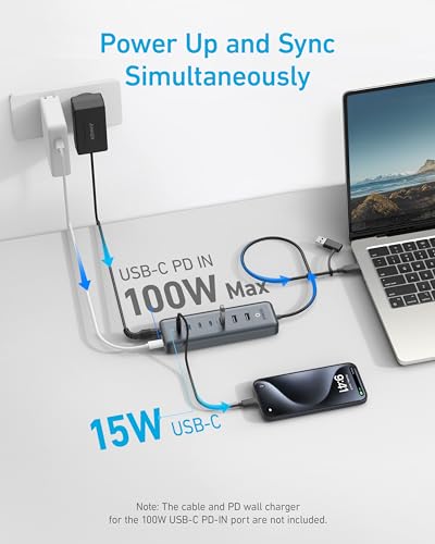 Anker 8-Port USB 3.0 Hub A8307 5Gbps Data Transfer