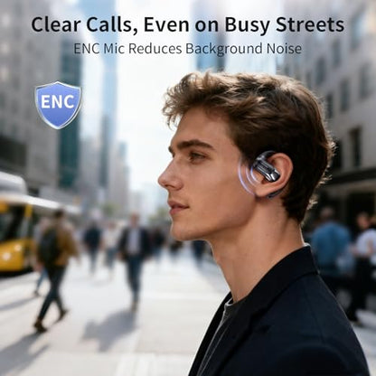 TECSONIC P-G2 Wireless Translation Earbuds, Bluetooth 5.4, 164 Language Support, 60H Battery Life, Environmental Noise Cancellation