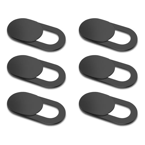 Meliya 6 Pack Webcam Cover 0.03 inches ABS Privacy Blockers