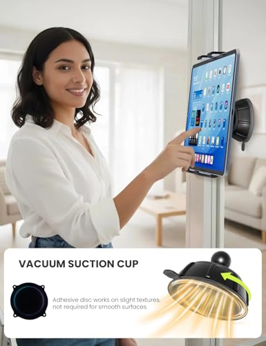 OHLPRO Wall Mount Holder PQ03-P7 - Tablet and Phone Support - 360° Rotation, Various Mount Options, Compatible with Devices 5-13 inches