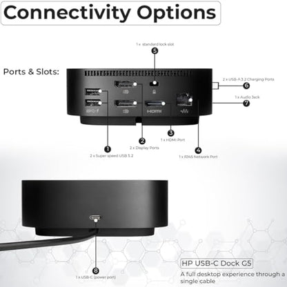 ANYHDD 120W 5TW10AA Docking Station USB 3.0 HDMI DisplayPort USB Type C