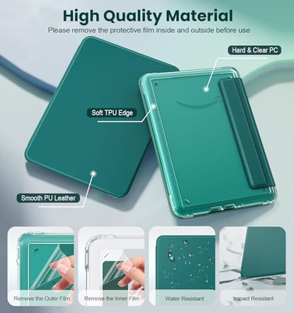 MoKo Case for Kindle Paperwhite 7'' (12th Gen 2024), Colorsoft (2024/2025)