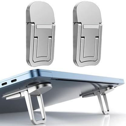 Portable Adjustable Laptop Stand Foldable Design Heat Sink Silver