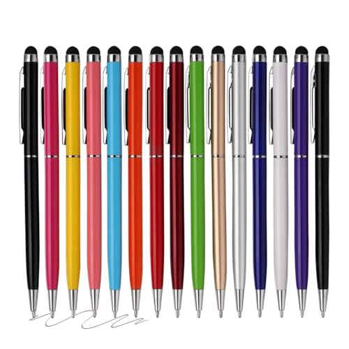 FIRCRE 15 Pack Stylus Pens Compatible with Laptop, Smartphone, Tablet