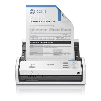Brother ADS-1350W Document Scanner | 600 dpi | Compact design | USB, Ethernet, Wi-Fi Connectivity