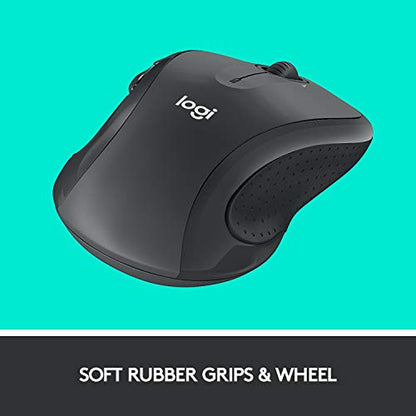 Logitech M510 Wireless Mouse USB Optical Connection, 1000 DPI, Battery Powered, Ergonomic Design, Graphite