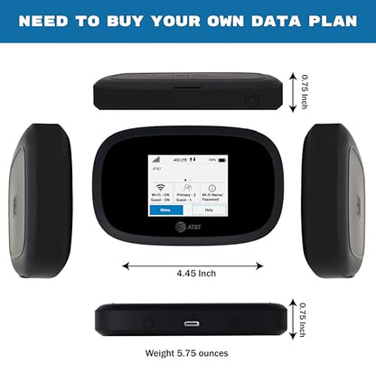EVDO-LINK MiFi 8000 Portable WiFi Hotspot, Dual-Band, 802.11ac, 1 Gbps Data Transfer Rate, Global 4G LTE Mobile Device