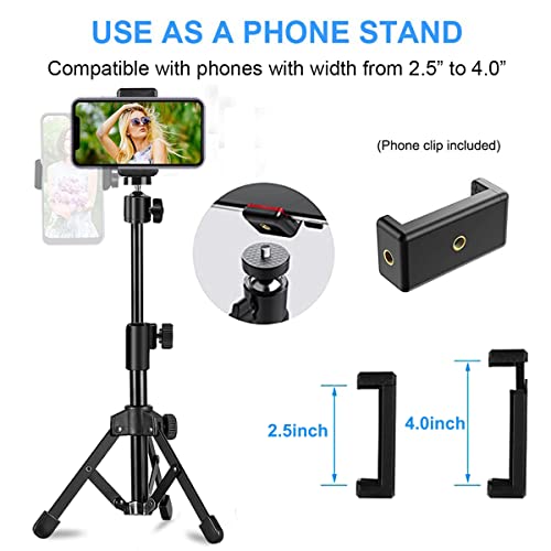 JCWINY 18 Inches WCM02 Webcam Tripod Stand 1080p Adjustable