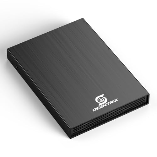 OSENTRiX 2TB O2-BK-2TB USB 3.0 External Hard Drive - 5400 RPM - 2.5-inch - Aluminum