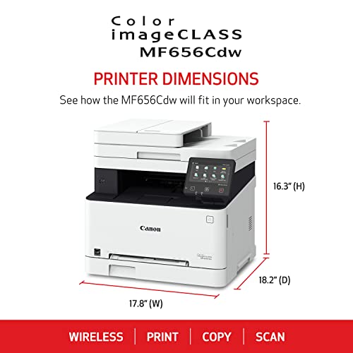Canon MF656Cdw Color Laser Printer 1200 x 1200 dpi 22 ppm All-in-One