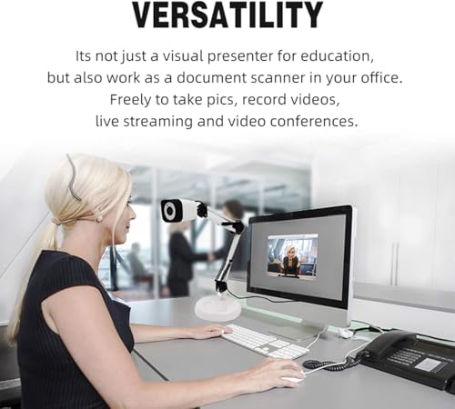 ZSEEWCAM Document Camera K913-3 8MP 1080p USB Water-Resistant Document Camera