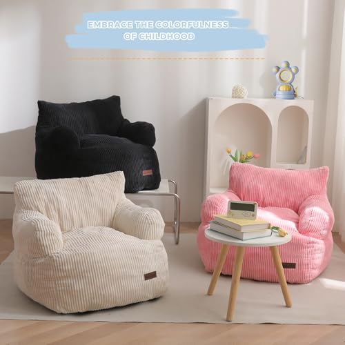 MAXYOYO Kids Bean Bag Chair, Model K01-BE, Beige