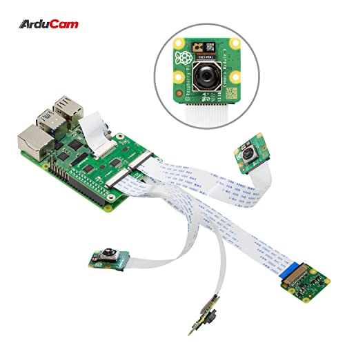 Arducam Multi Camera Adapter Module V2.2 Compatible with Raspberry Pi 5, 4B, V3, 8MP IMX219, 12MP IMX477