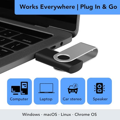 Enfain 16GB USB 2.0 Flash Drive 5000626 USB 2.0 Compact Portable Black