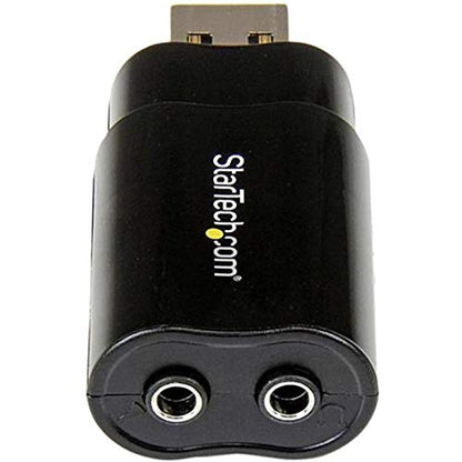 StarTech.com USB Audio Adapter ICUSBAUDIOB - 5.1 Surround Sound - Stereo - USB 2.0 - External Sound Card