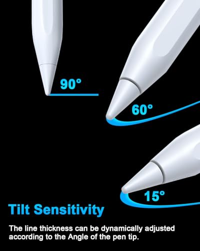 DOGAIN White Stylus Pen for iPad A16 11th/10th/9th/8th/7th/6th Pro 12.9"/11" Air 3/4/5 Mini 6/5 Models
