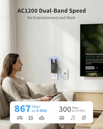 BrosTrend AC1200 Access Point Model: BrosTrend AC1200 WiFi Access Point, Dual-Band 1200 Mbps, 1x 10/100/1000Mbps Ethernet Port, Supports 32 Devices, Black