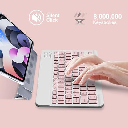 NOOX Wireless Bluetooth Keyboard for iPad and Other Tablets - Slim, Portable, Ergonomic Design