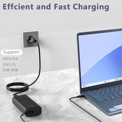 DECSZDY 65W LX-65W USB Type C Laptop Charger - Compatible with Dell Devices