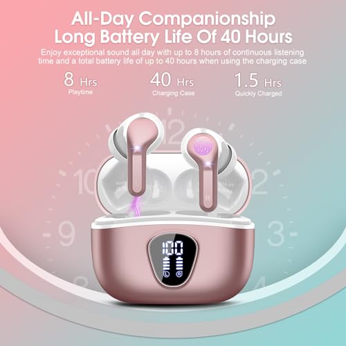 BESNOOW I53 In-Ear Bluetooth Earbuds Wireless 5.4 IP7 Water Resistant