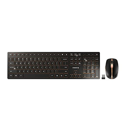 CHERRY Wireless Keyboard and Mouse Set JD-9100US-2 QWERTY Black/Bronze