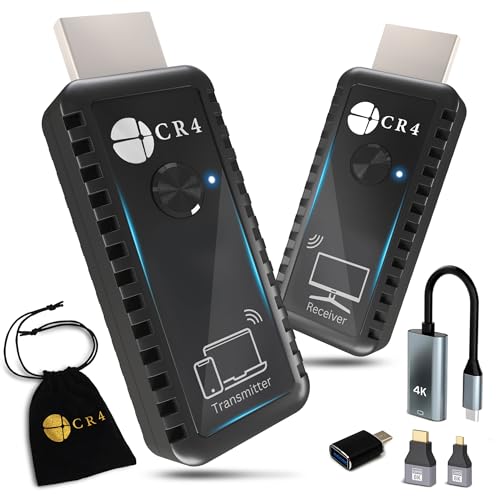CR4 1080P 60Hz HDMI Transmitter and Receiver with USB-C and Dual Band Wireless Technology